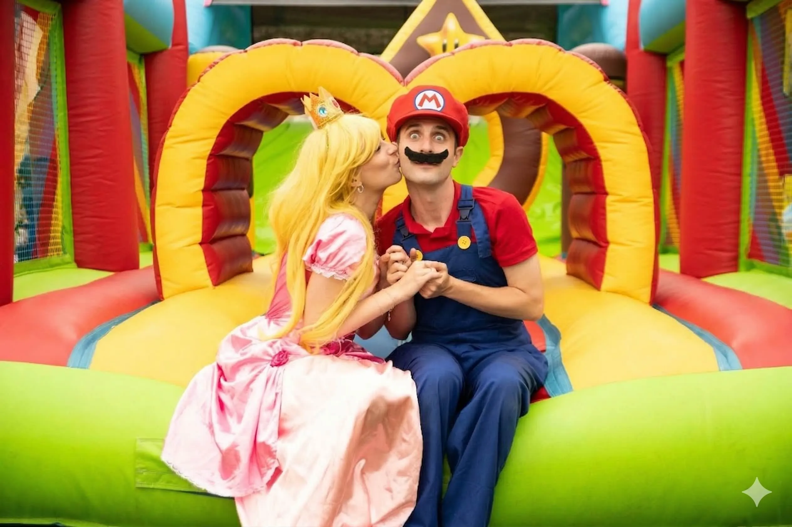 fiesta de cumpleaños de Mario bros y peach