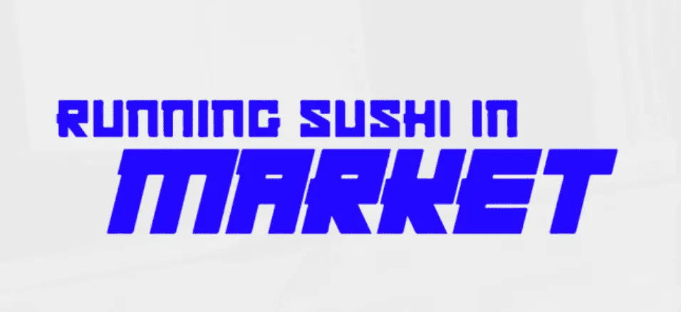 Logo runing sushi market