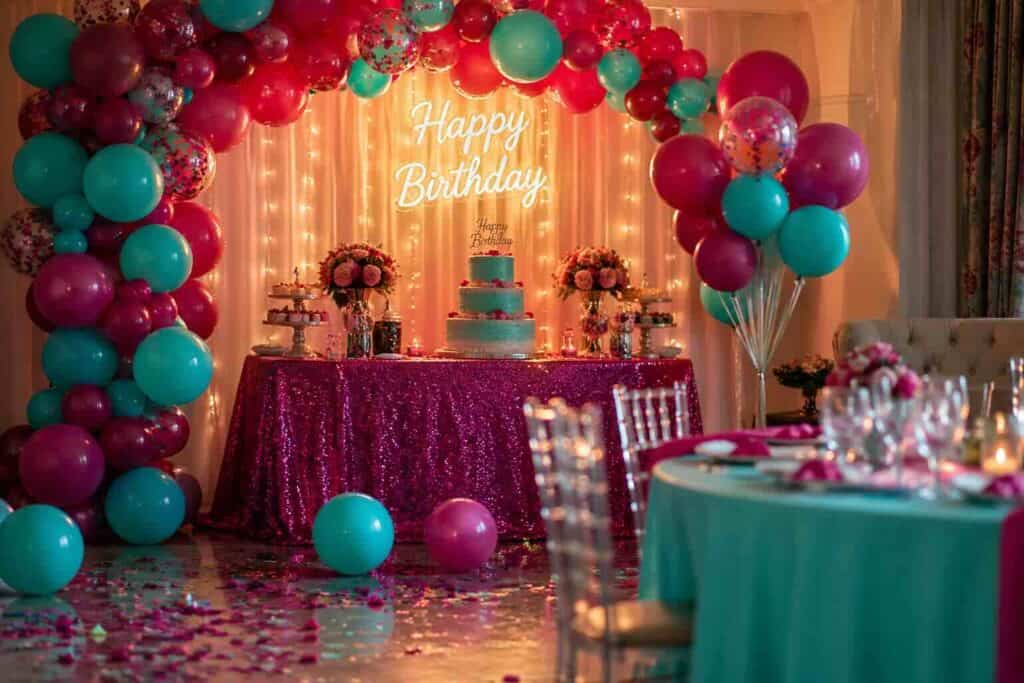 fiesta de cumpleaños organizada